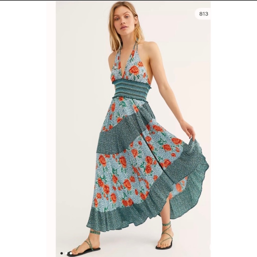 New Free People Gabriella slip dress